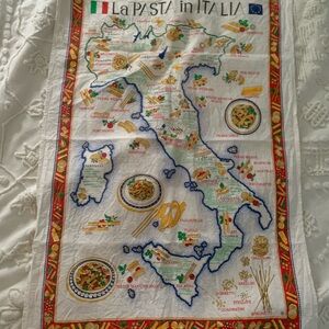 La pasta de Italia wall tapestry map